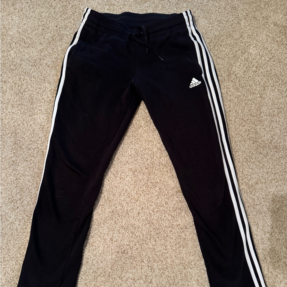 Adidas cotton womens Black Track Pants small